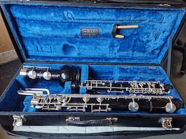 Heckelphone #4980 in its case